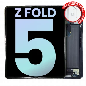 Inner OLED Assembly With Frame For Samsung Galaxy Z Fold 5 5G (US & International) (Service Pack) (Phantom Black)