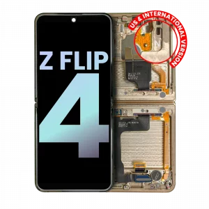 Inner OLED Assembly With Frame For Samsung Galaxy Z Flip 4 5G (US & International) (Service Pack) (Yellow)