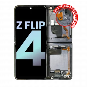 Inner OLED Assembly With Frame For Samsung Galaxy Z Flip 4 5G (US & International) (Service Pack) (Graphite)