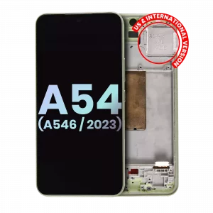 OLED Assembly With Frame For Samsung Galaxy A54 5G (A546 / 2023) (US & International Version) (Service Pack) (Lime)