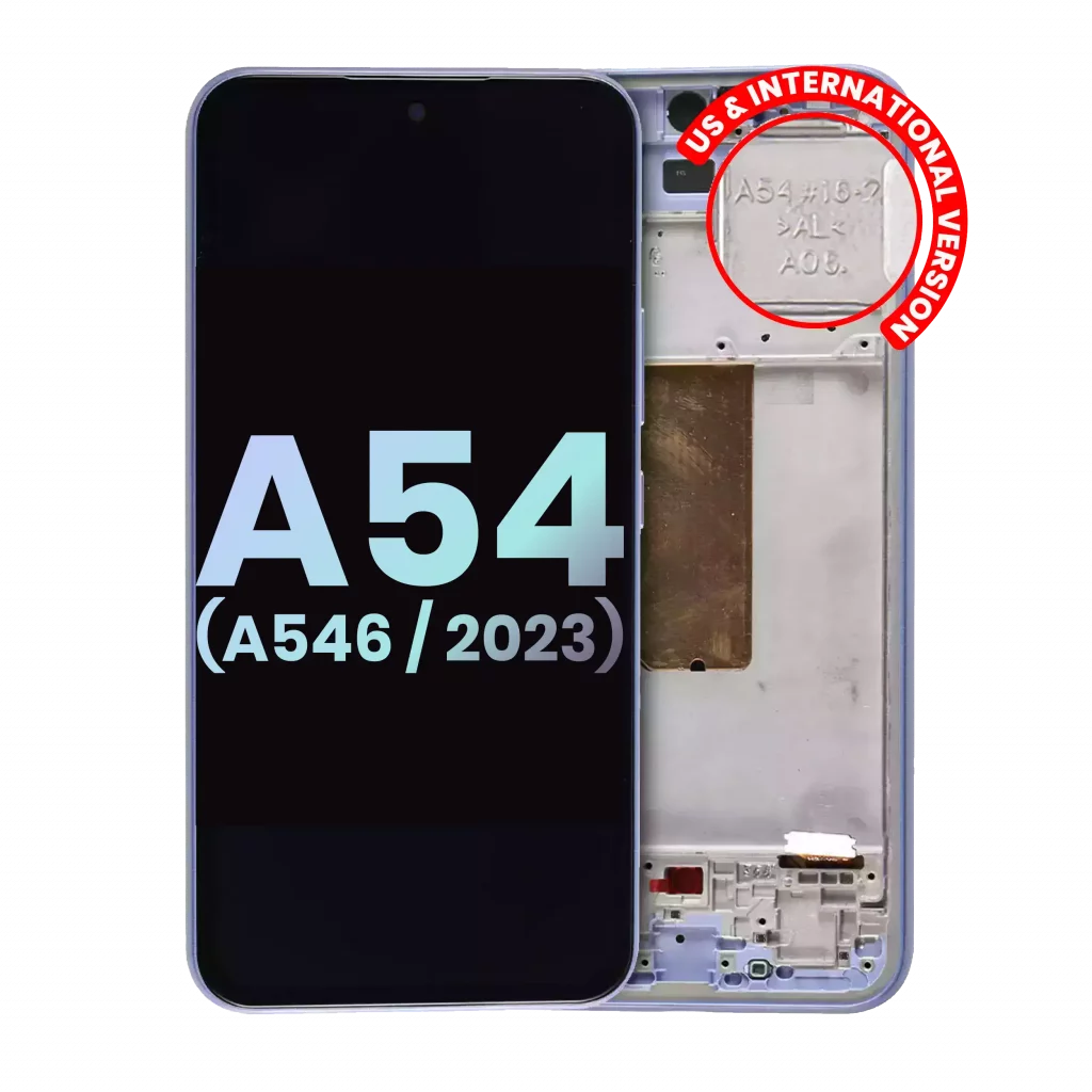 OLED Assembly With Frame For Samsung Galaxy A54 5G (A546 / 2023) (US & International Version) (Service Pack) (Violet)