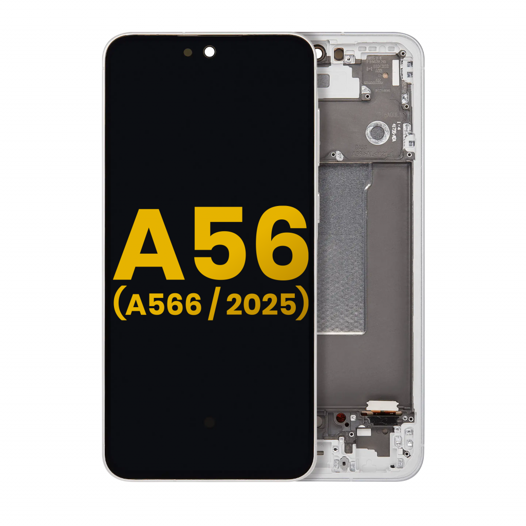 OLED Assembly With Frame For Samsung Galaxy A56 5G (A566 / 2025) (Refurbished) (Lightgray)