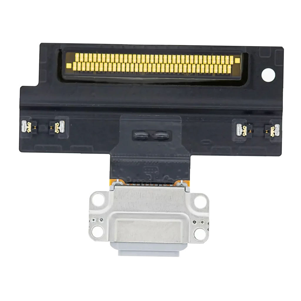 Charging Port Flex Cable For iPad Air 3 (Soldering Required) (White) (Premium) (White)