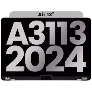 Complete LCD Display Assembly For MacBook Air 13" (A3113 / 2024) (Used OEM Pull: Grade A) (Starlight)