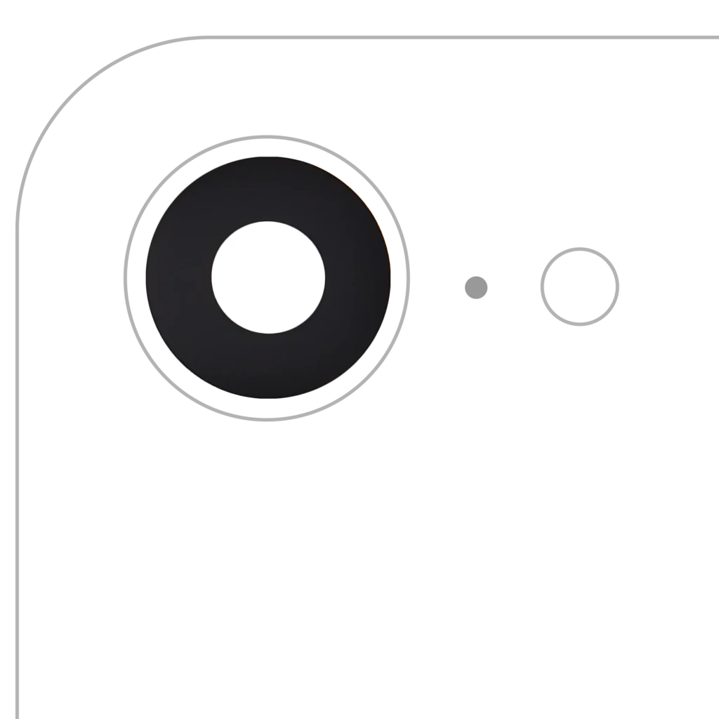 Back Camera Lens (Glass Only) With Adhesive For iPhone 16e / 17e (Premium) (Real Sapphire)
