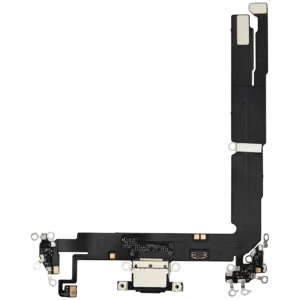 Charging Port Flex Cable For iPhone 16 Plus (Aftermarket Plus) (Black)