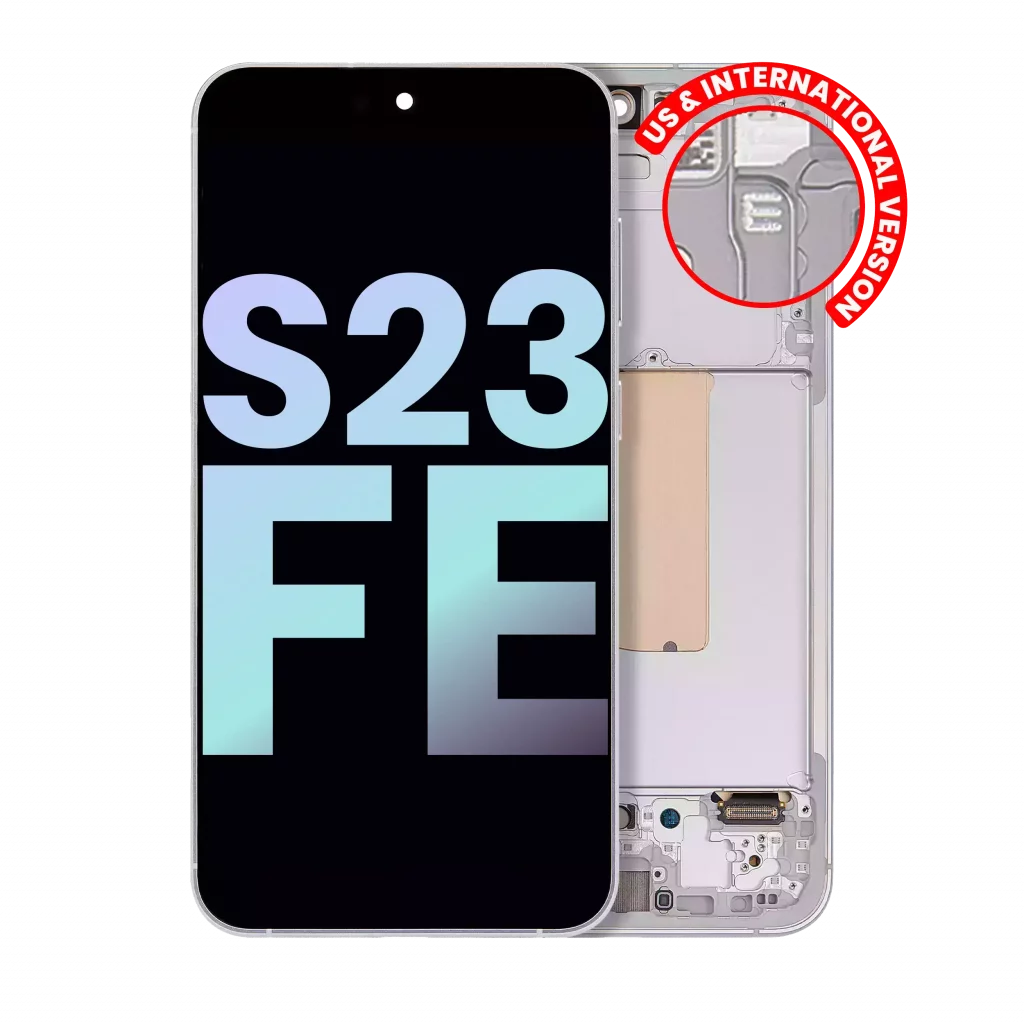OLED Assembly With Frame For Samsung Galaxy S23 FE 5G (US & International Version) (Service Pack) (Mint / Cream / Purple / Indigo / Tangerine)