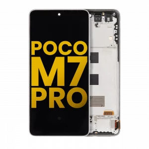 OLED Assembly With Frame For Xiaomi Poco M7 Pro 5G (Refurbished) (Lunar Dust)