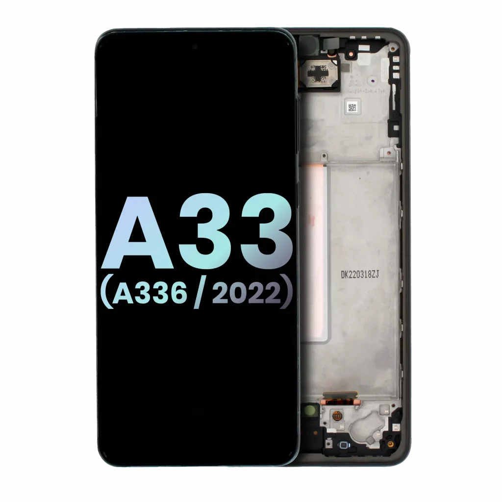 OLED Assembly With Frame For Samsung Galaxy A33 5G (A336 / 2022) (Service Pack) (Black)