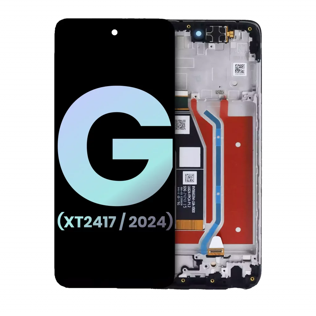 LCD Assembly With Frame For Motorola Moto G 5G (XT2417 / 2024) (Genuine OEM) (Sage Green)