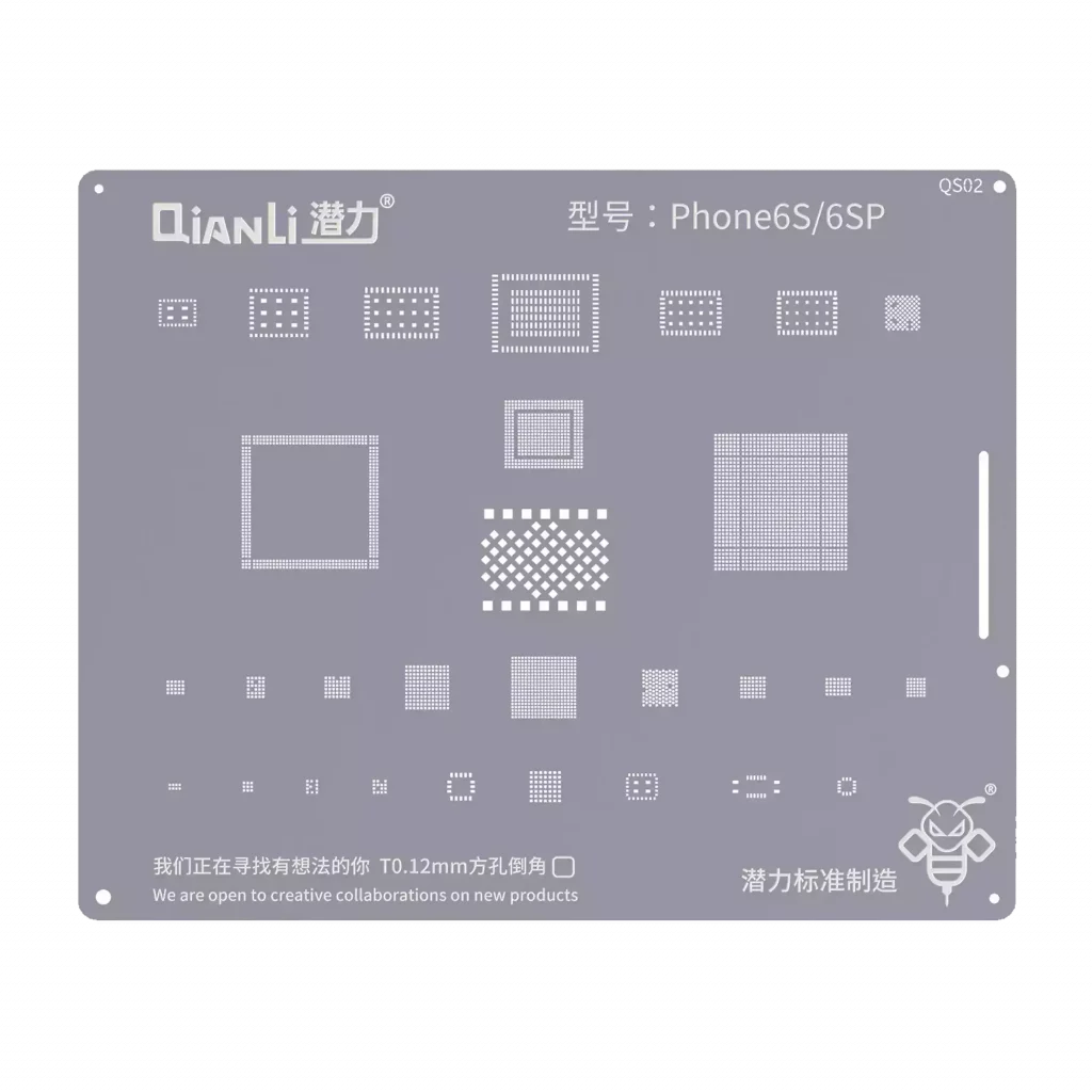 Bumblebee Stencil (QS02) For iPhone 6S / 6S Plus (Qianli)