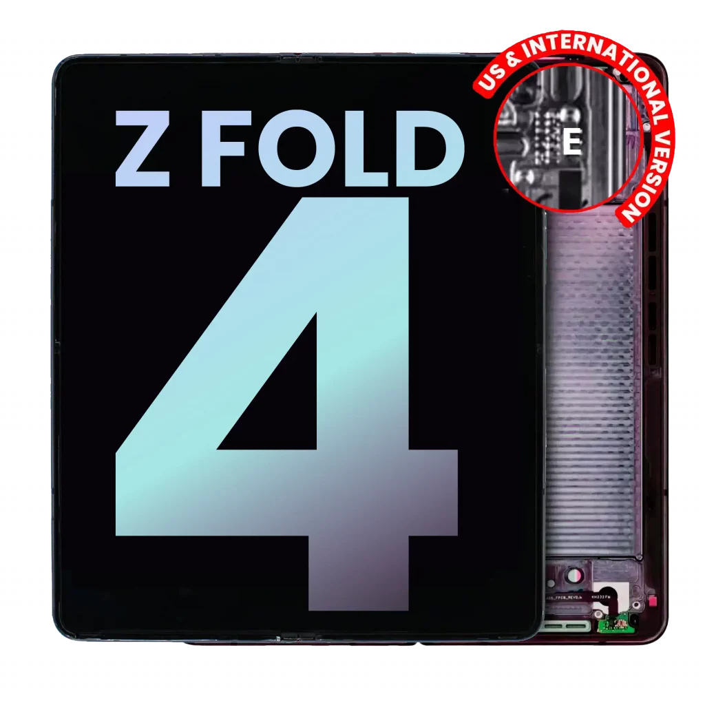 Inner OLED Assembly With Frame For Samsung Galaxy Z Fold 4 5G (US & International) (Service Pack) (Burgundy)