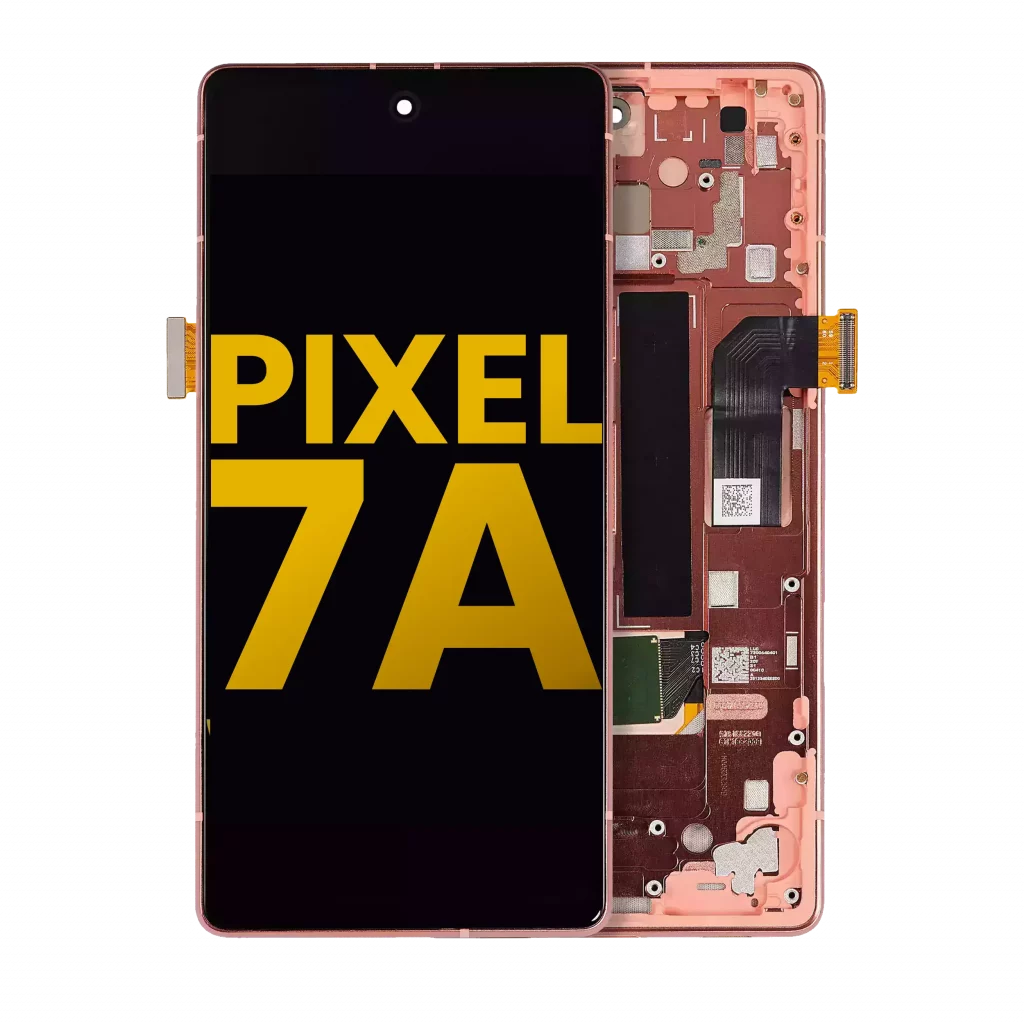 OLED Assembly With Frame (With Fingerprint Sensor ) For Google Pixel 7a 5G (Refurbished) (Coral)