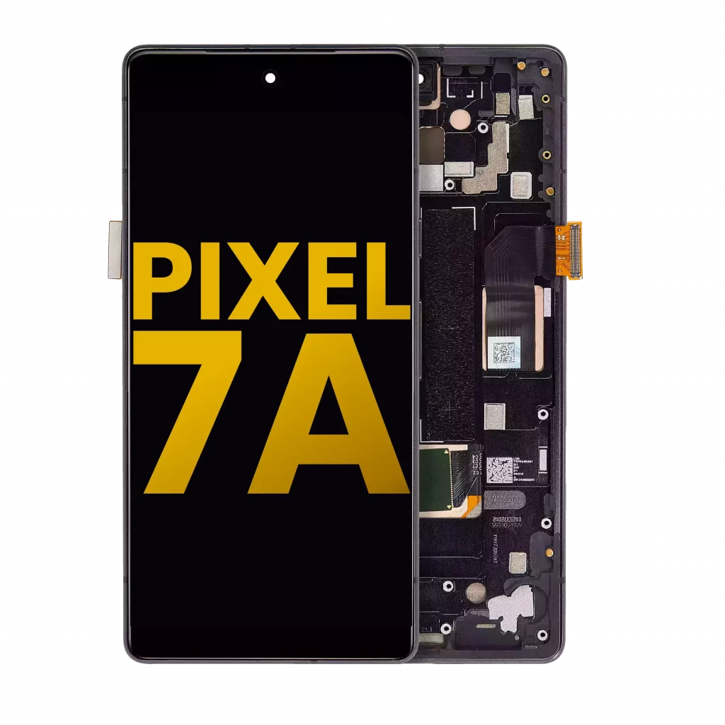 OLED Assembly With Frame (With Fingerprint Sensor ) For Google Pixel 7a 5G (Refurbished) (Charcoal)