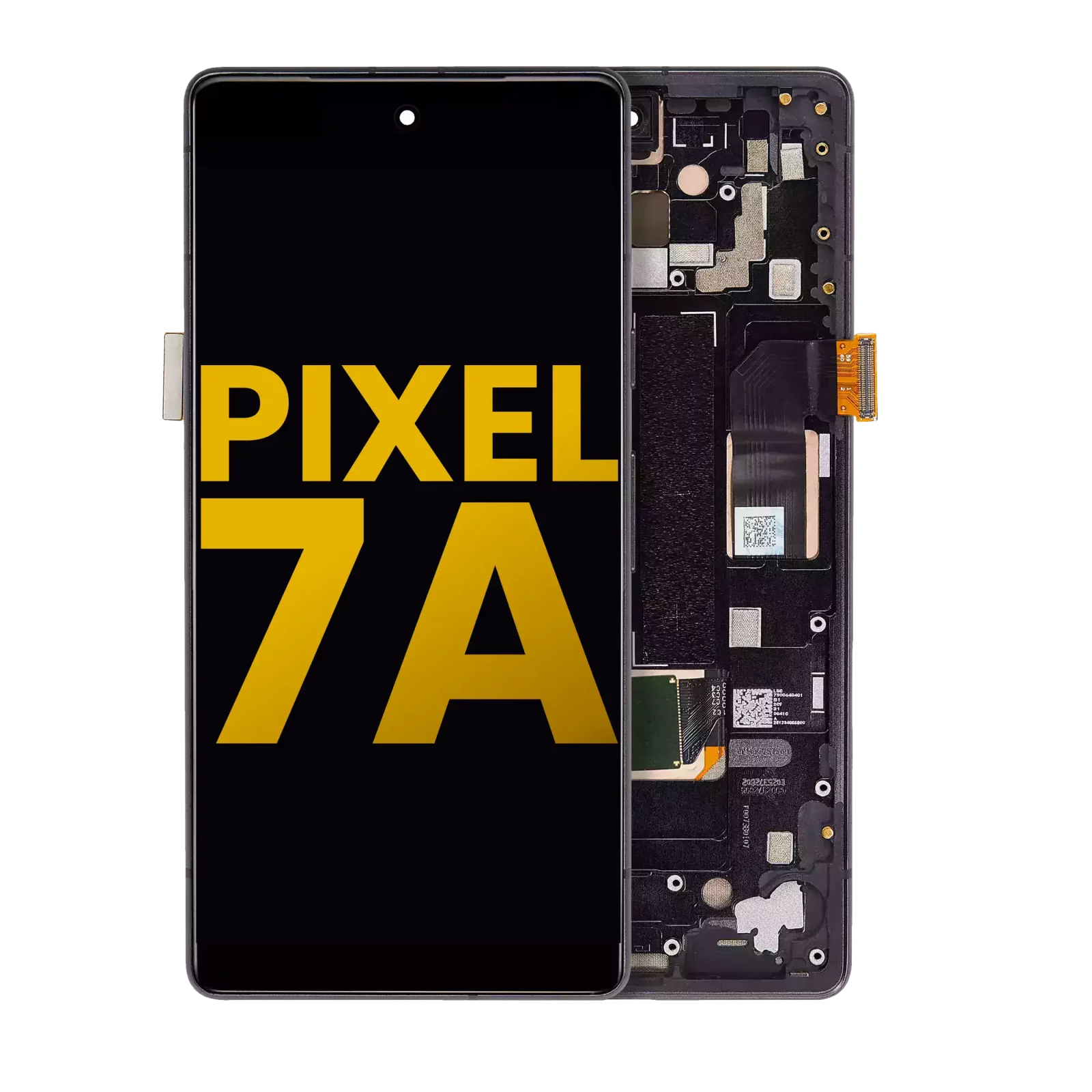 OLED Assembly With Frame (With Fingerprint Sensor ) For Google Pixel 7a 5G (Refurbished) (Charcoal)