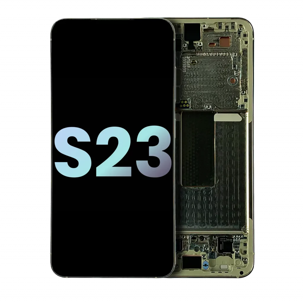OLED Assembly With Frame For Samsung Galaxy S23 5G (US & International) (Service Pack) (Cream)