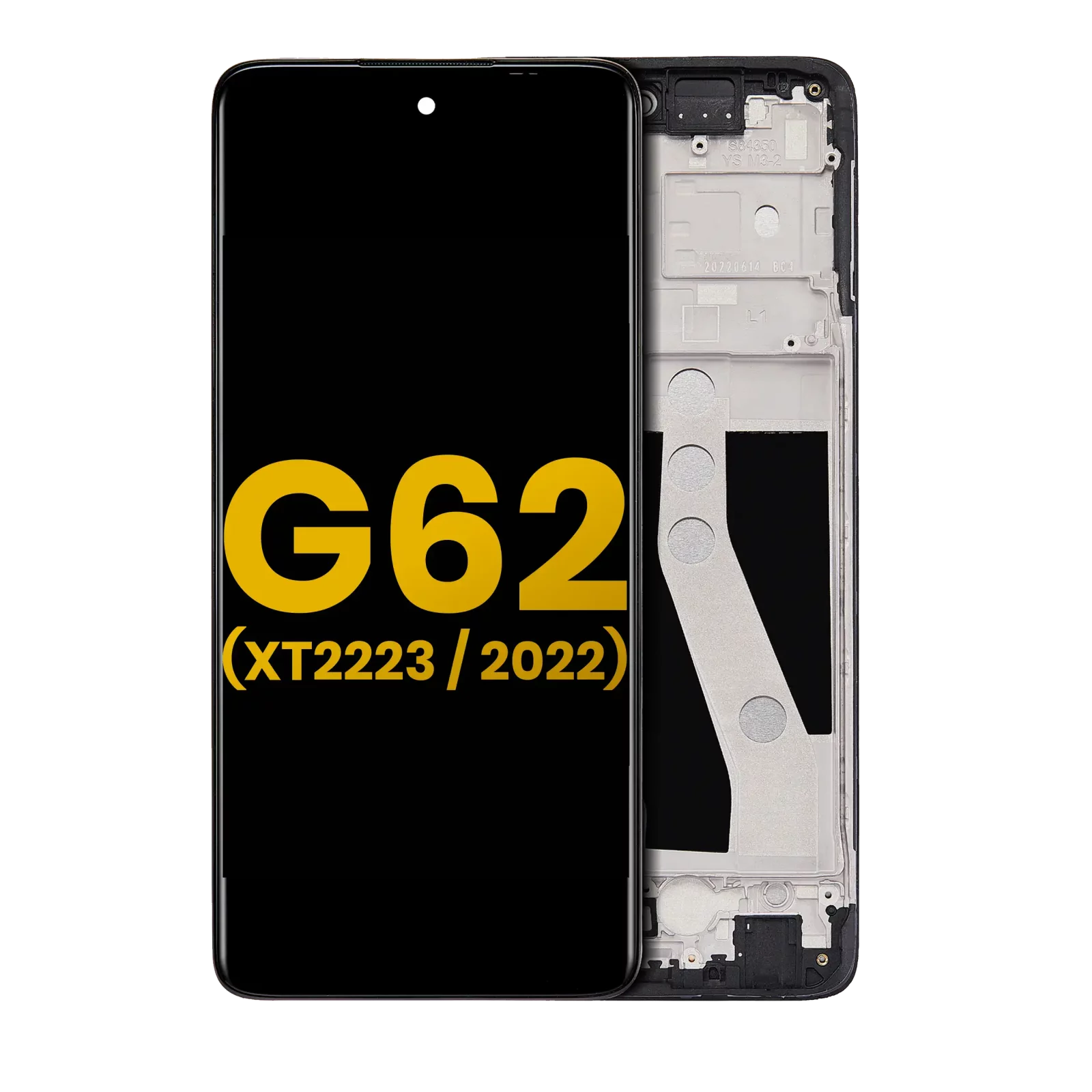 LCD Assembly With Frame For Motorola Moto G62 5G (XT2223 / 2022) (Refurbished) (All Colors)