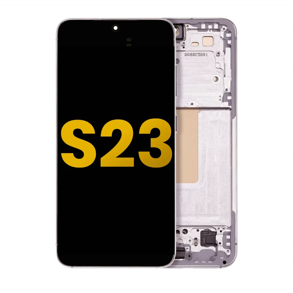 OLED Assembly With Frame For Samsung Galaxy S23 5G (US & International) (Refurbished) (Pink / Lavender)