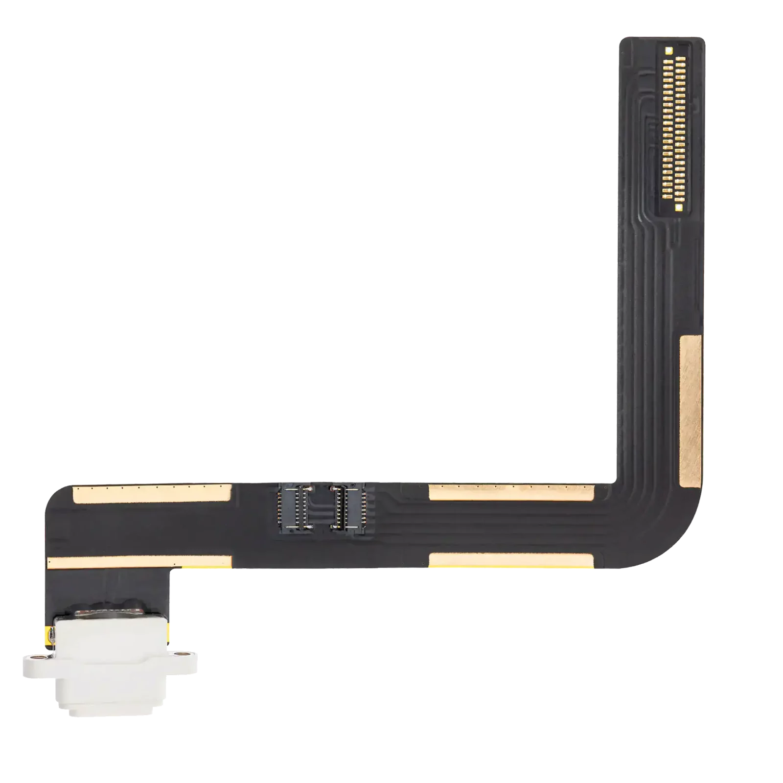Charging Port Flex Cable For iPad Air 1 / iPad 5 (2017) / iPad 6 (2018) (Soldering Required) (Premium) (White)