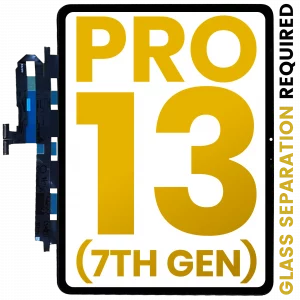 Digitizer For iPad Pro 13" 7th Gen (2024) (Glass Separation Required) (Premium) (Black)