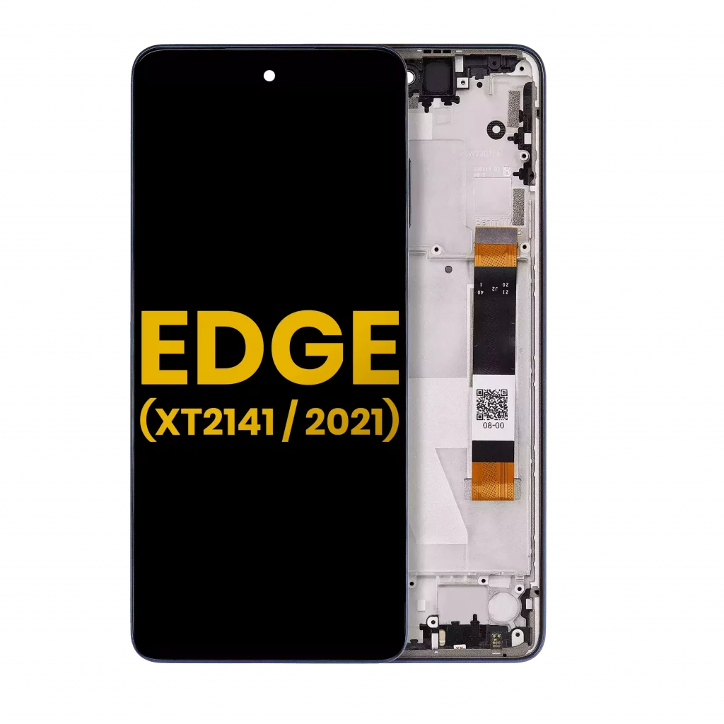 LCD Assembly With Frame For Motorola Edge 5G (XT2141 / 2021) (Refurbished) (Nebula Blue)