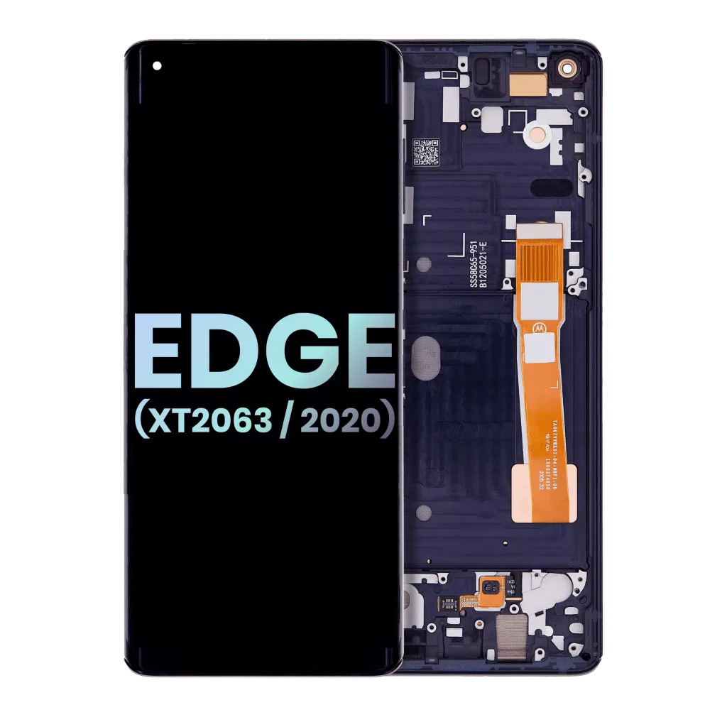OLED Assembly With Frame For Motorola Edge 5G (XT2063 / 2020) (Genuine OEM) (Midnight Magenta)
