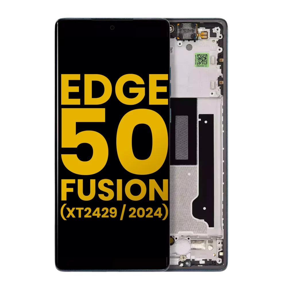 OLED Assembly With Frame For Motorola Moto Edge 50 Fusion 5G (XT2429 / 2024) (Refurbished) (Forest Blue)
