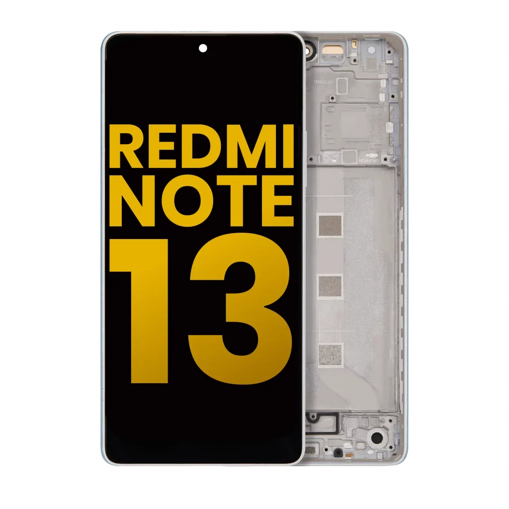 OLED Assembly With Frame For Xiaomi Redmi Note 13 5G (Refurbished) (White)