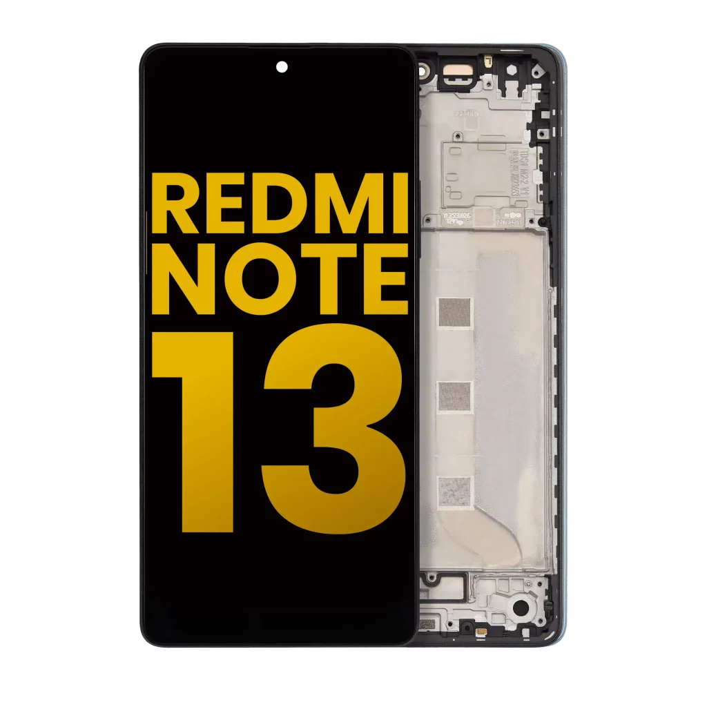 OLED Assembly With Frame For Xiaomi Redmi Note 13 5G (Refurbished) (Black)