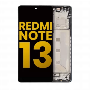 OLED Assembly With Frame For Xiaomi Redmi Note 13 5G (Refurbished) (Black)