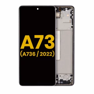 OLED Assembly With Frame For Samsung Galaxy A73 5G (A736 / 2022) (Refurbished) (Gray)