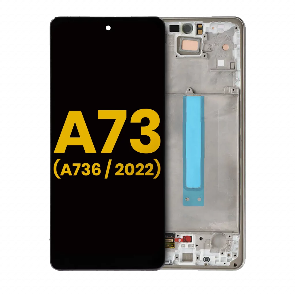 OLED Assembly With Frame For Samsung Galaxy A73 5G (A736 / 2022) (Refurbished) (White)