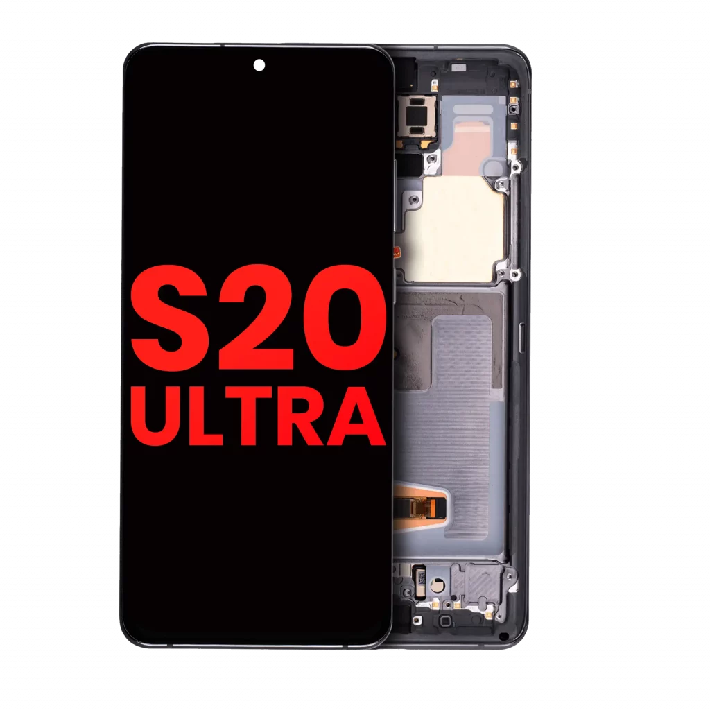 OLED Assembly With Frame For Samsung Galaxy S20 Ultra 5G (Aftermarket Plus) (Cosmic Gray)