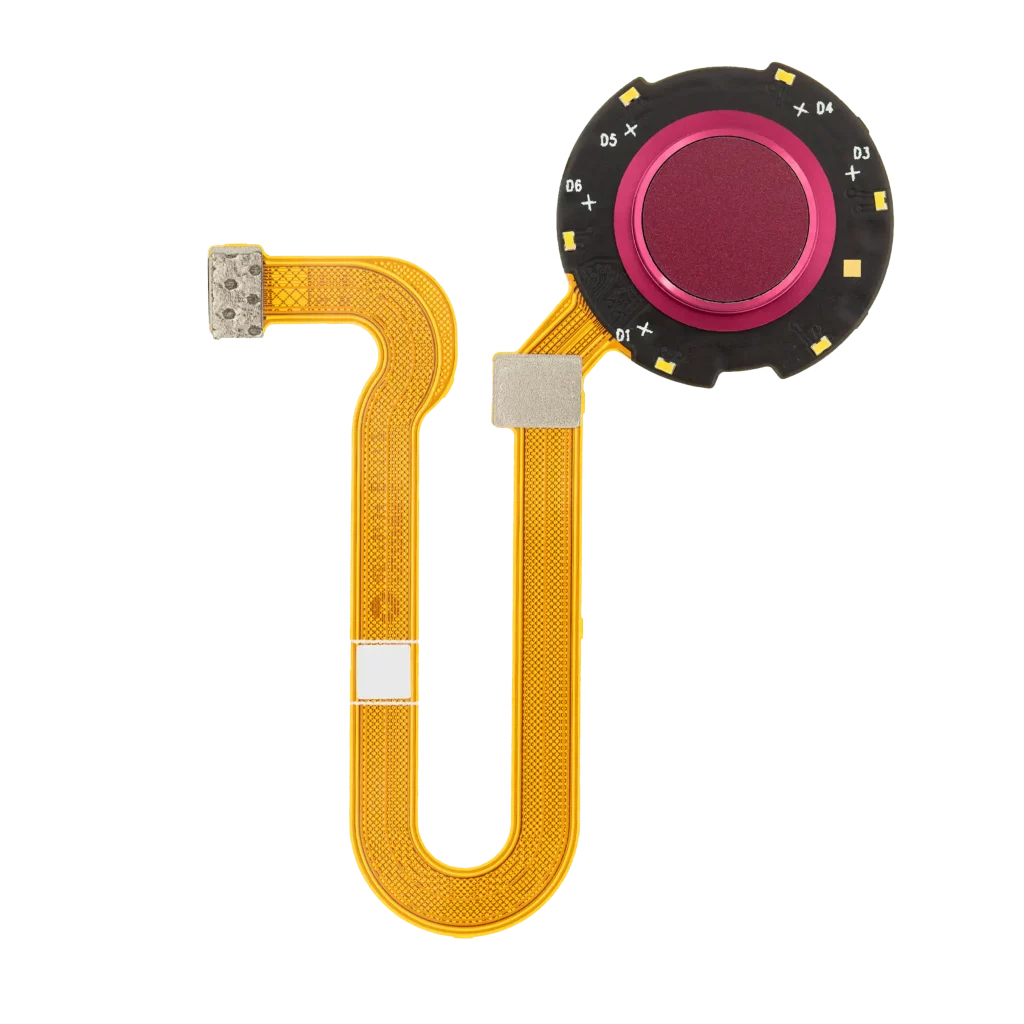 Fingerprint Reader With Flex Cable For Motorola One Hyper (XT2027-1 / 2020) (Genuine OEM) (Fresh Orchid)