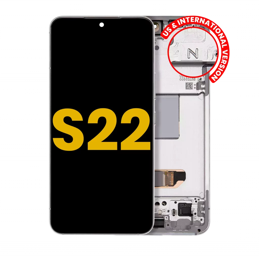 OLED Assembly With Frame For Samsung Galaxy S22 5G (US & International Version) (Refurbished) (White)
