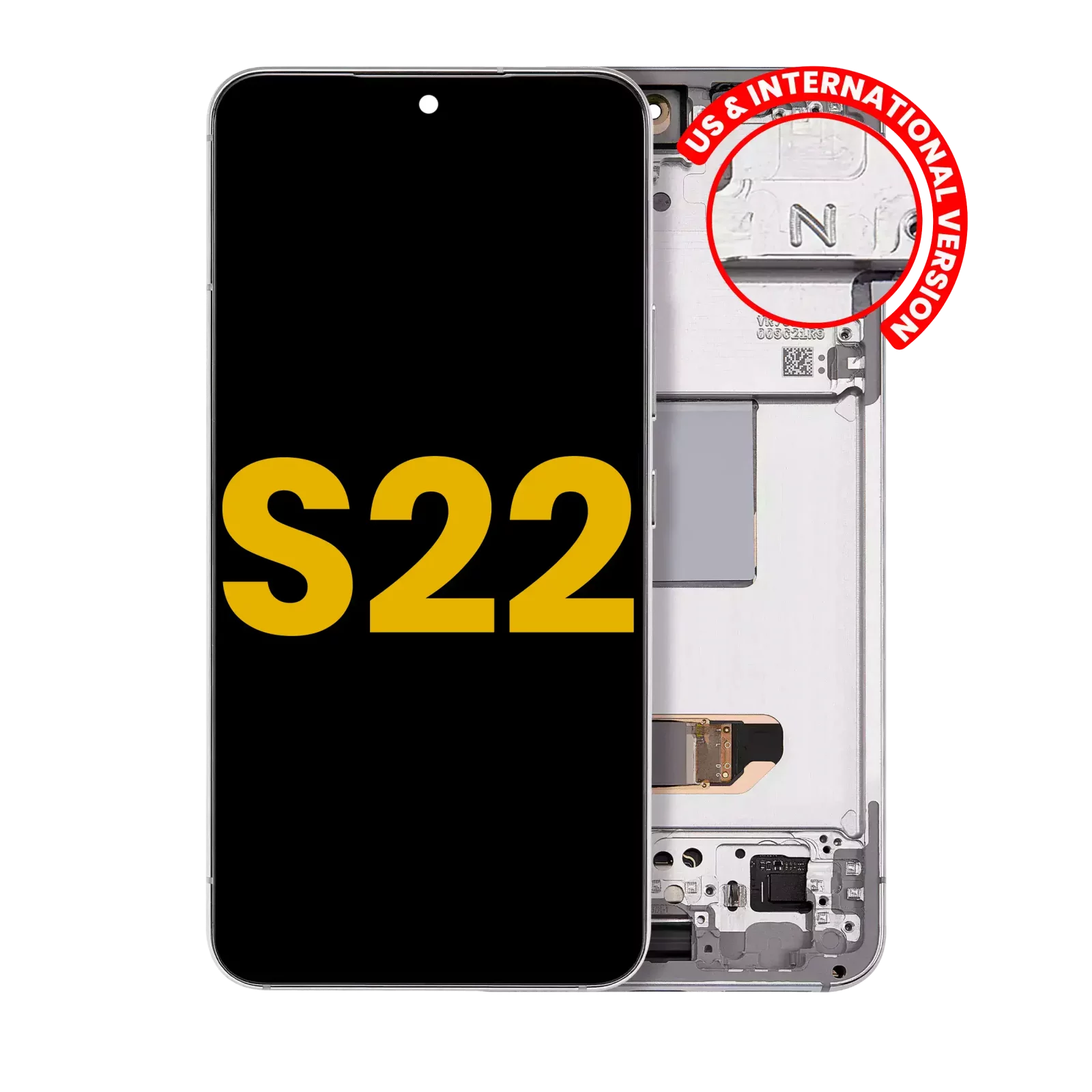 OLED Assembly With Frame For Samsung Galaxy S22 5G (US & International Version) (Refurbished) (White)