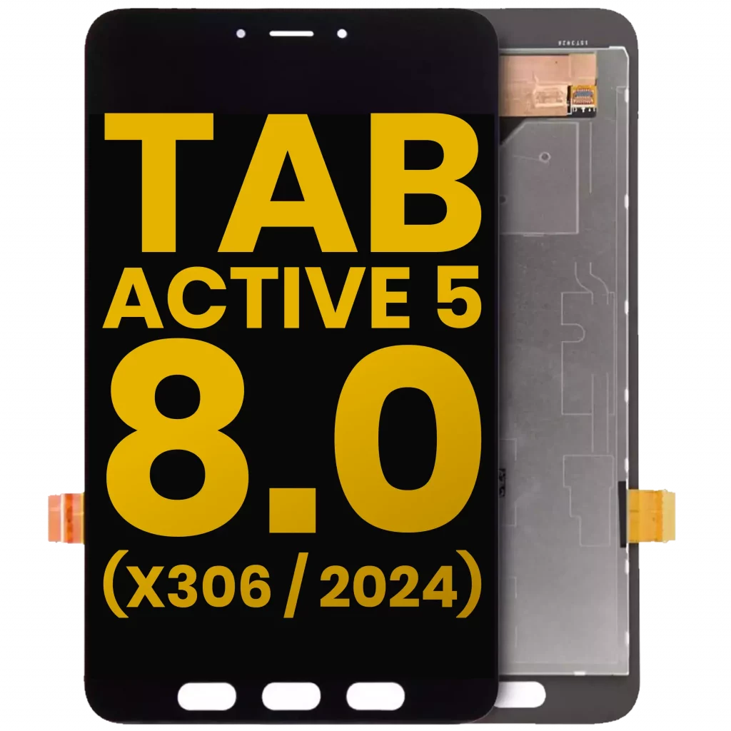 LCD Assembly Without Frame For Samsung Galaxy Tab Active 5 8.0" (X306 / X300 / X308) (2024) (Refurbished) (Black)