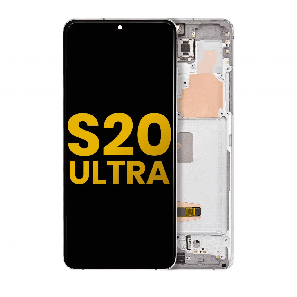OLED Assembly With Frame For Samsung Galaxy S20 Ultra 5G (Refurbished) (Cloud White)