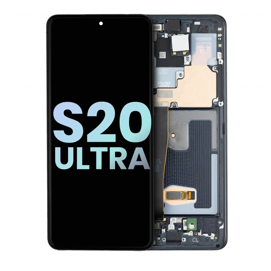 OLED Assembly With Frame For Samsung Galaxy S20 Ultra 5G (Service Pack) (Cosmic Black)