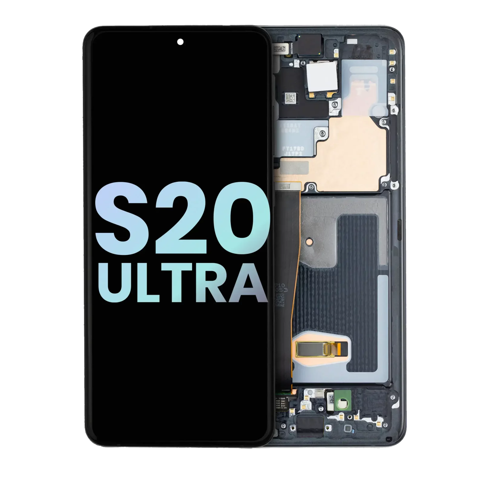 OLED Assembly With Frame For Samsung Galaxy S20 Ultra 5G (Service Pack) (Cosmic Black)