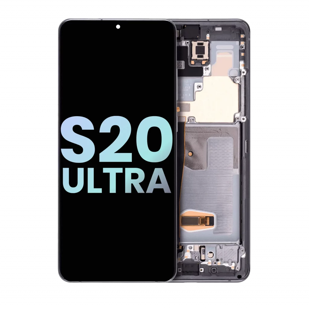OLED Assembly With Frame For Samsung Galaxy S20 Ultra 5G (Service Pack) (Cosmic Gray)