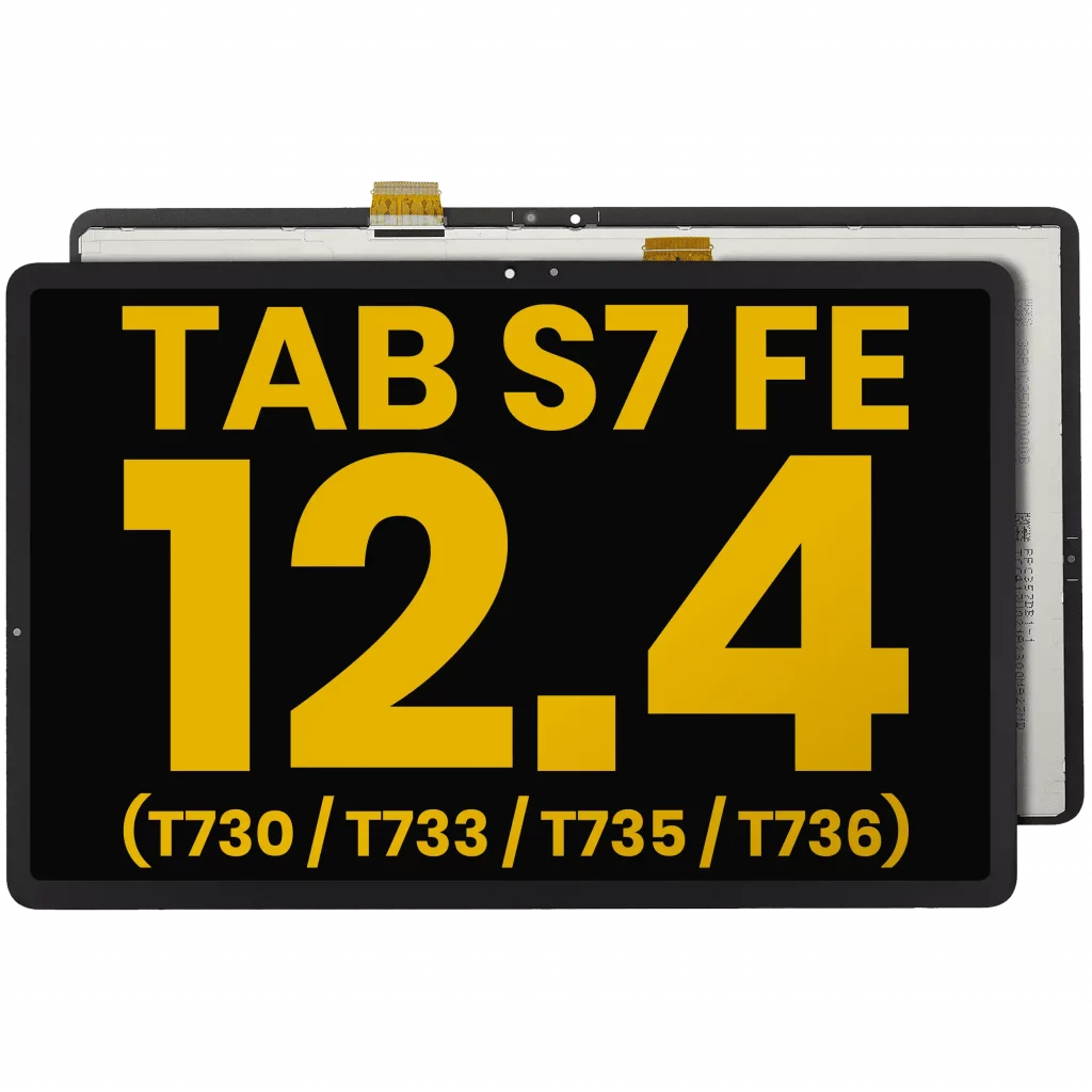 LCD Assembly Without Frame For Samsung Galaxy Tab S7 FE 12.4"(T730 / T733 / T735 / T736) (2021) (Refurbished) (Black)