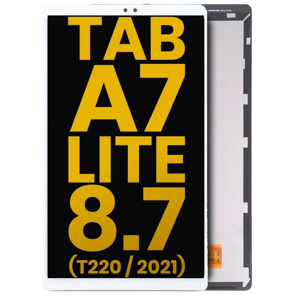 LCD Assembly Without Frame For Samsung Galaxy Tab A7 Lite 8.7" (2021) (T220) (WiFi Version) (Refurbished) (White)