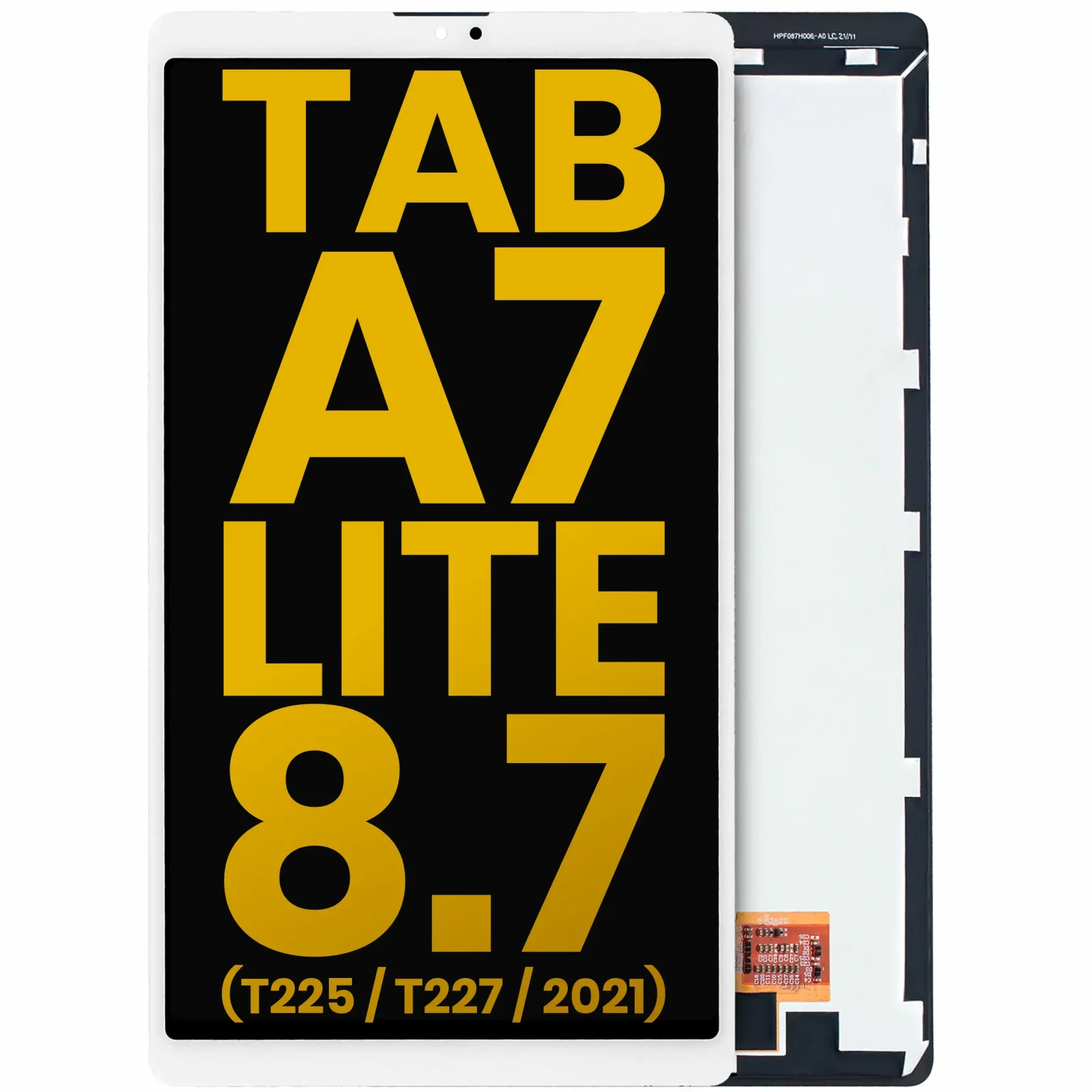 LCD Assembly Without Frame For Samsung Galaxy Tab A7 Lite 8.7" (2021) (T225 / T227) (Cellular Version) (Refurbished) (White)