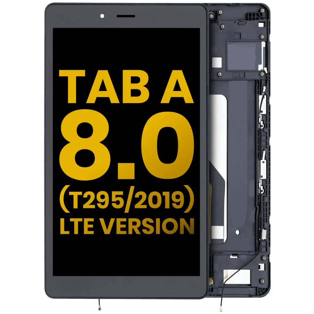 LCD Assembly With Frame For Samsung Galaxy Tab A 8.0" (T295) (2019) (LTE Version) (Refurbished) (Black)