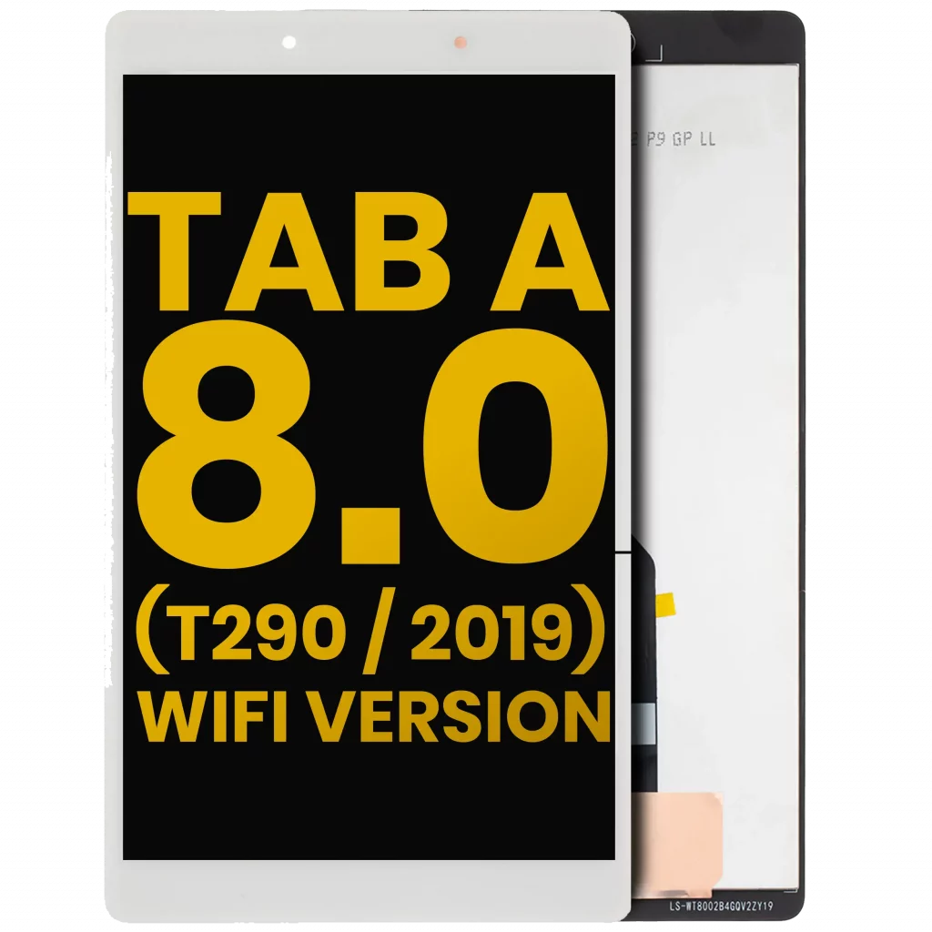 LCD Assembly Without Frame For Samsung Galaxy Tab A 8.0" (T290) (2019) (WiFi Version) (Refurbished) (White)