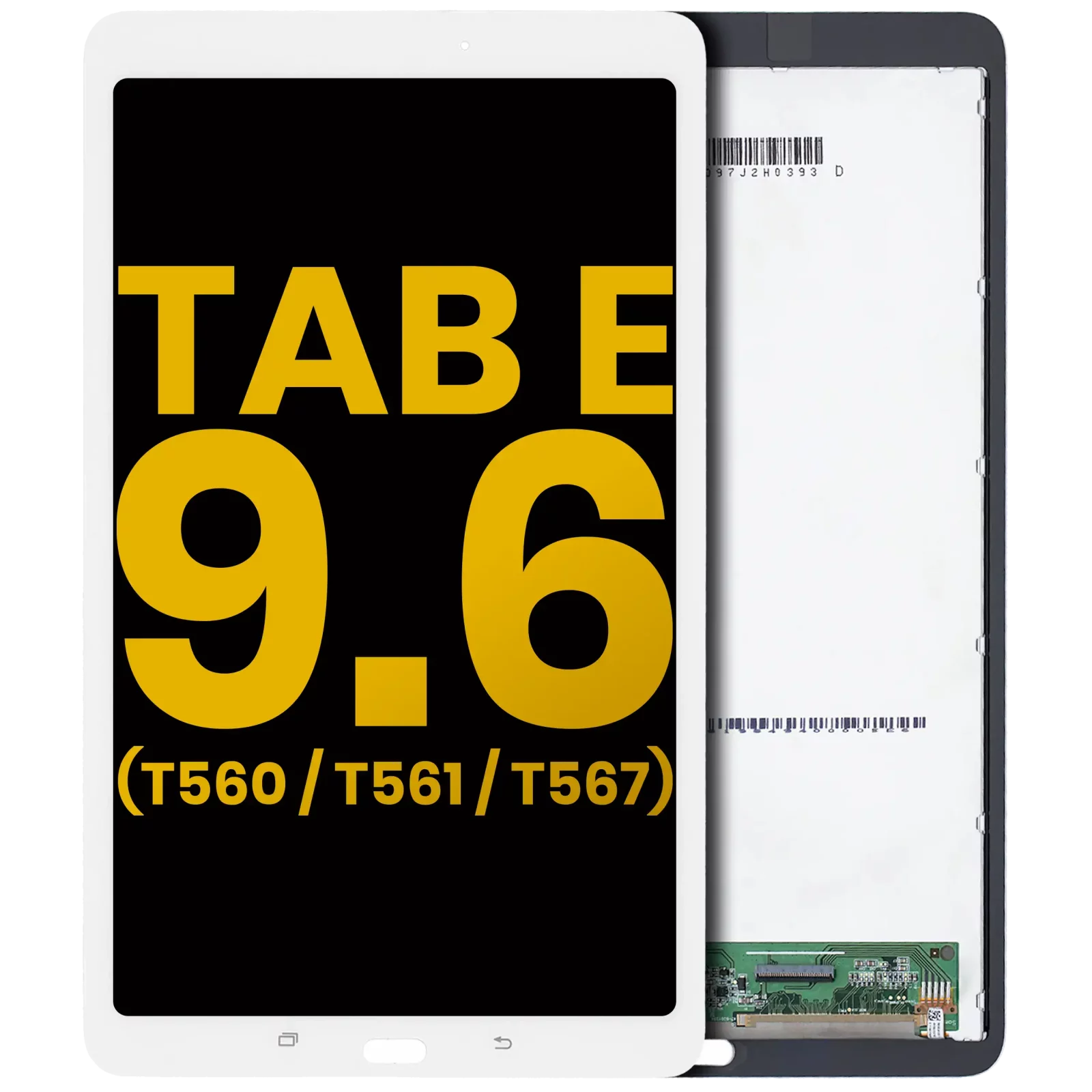 LCD Assembly Without Frame For Samsung Galaxy Tab E 9.6" (T560 / T561 / T567) (2015) (Refurbished) (White)