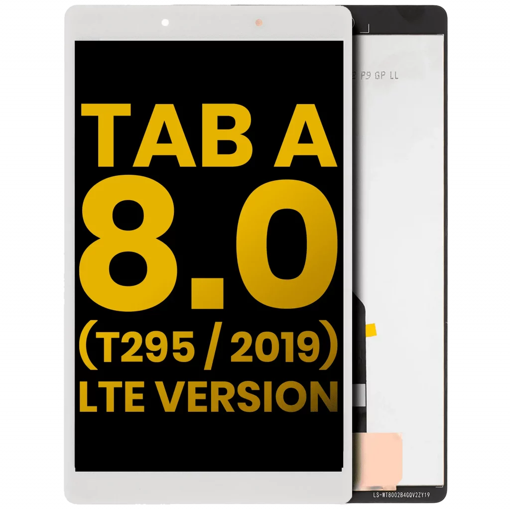 LCD Assembly Without Frame For Samsung Galaxy Tab A 8.0" (T295) (2019) (LTE Version) (Refurbished) (White)