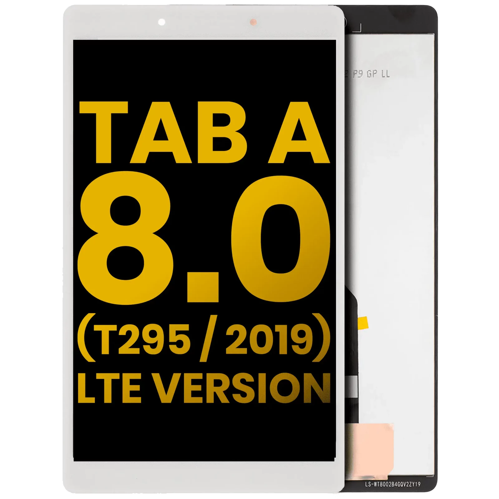LCD Assembly Without Frame For Samsung Galaxy Tab A 8.0" (T295) (2019) (LTE Version) (Refurbished) (White)