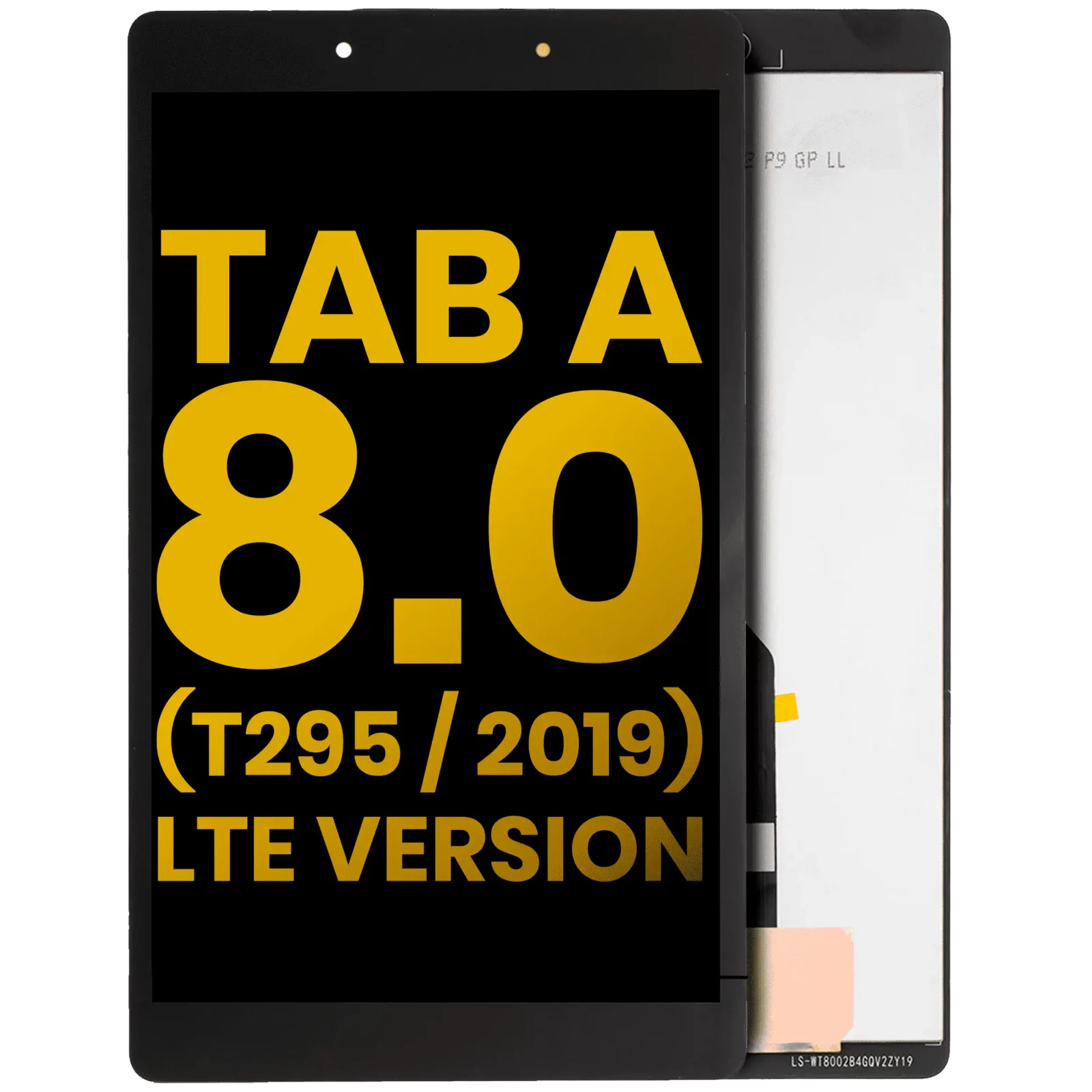LCD Assembly Without Frame For Samsung Galaxy Tab A 8.0" (T295) (2019) (LTE Version) (Refurbished) (Black)